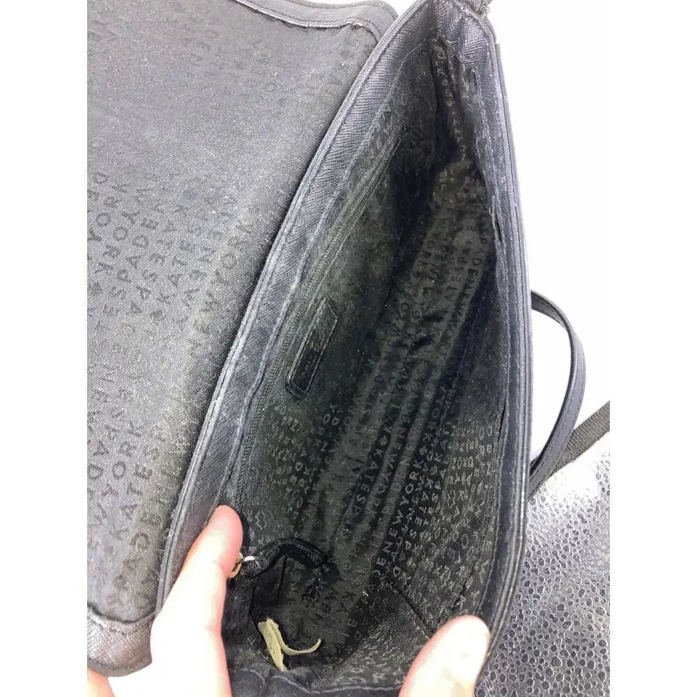 KATE SPADE, SMALL BLACK SAFFIANO LEATHER CROSSBODY BAG (ASIS)